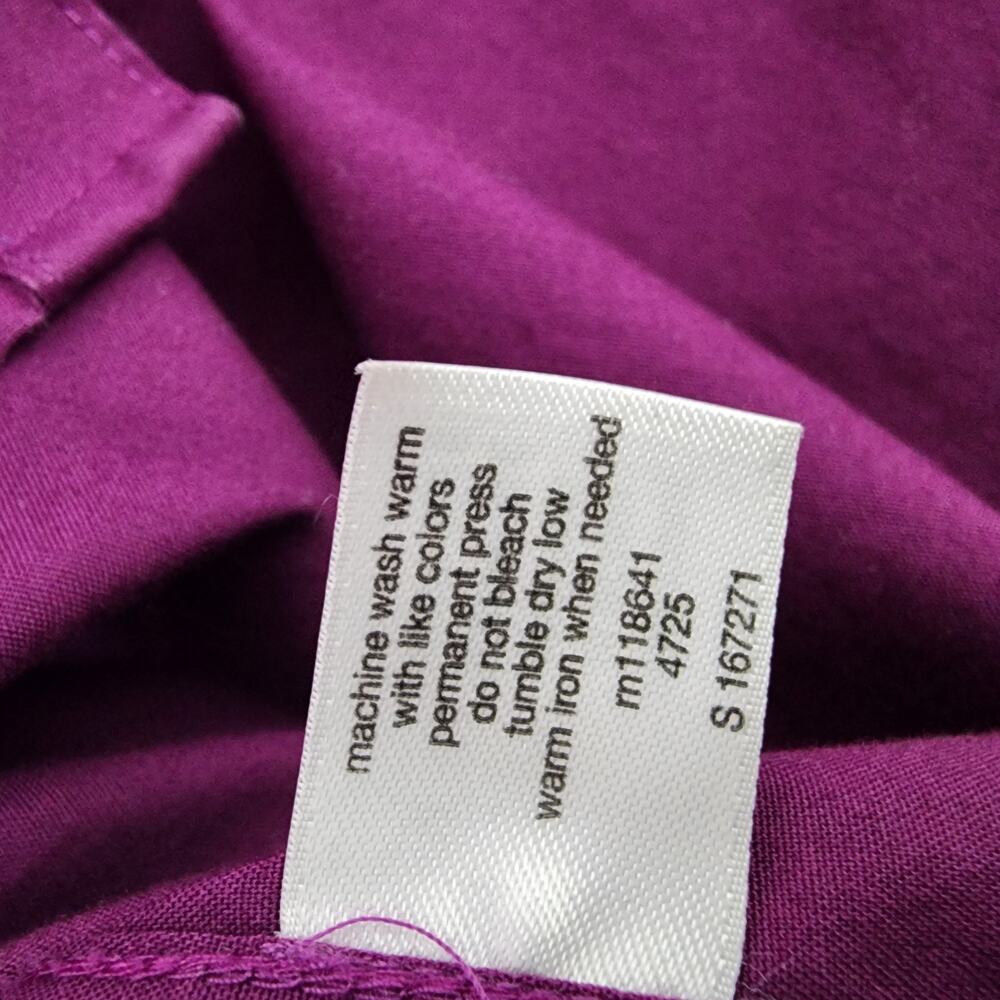 Foxcroft Lane Bryant Shirt Women Size 22 Wrinkle Free Stretch Button Long Sleeve - Picture 9 of 9